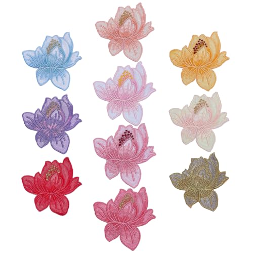 arricraft 20 Stück Blühender Lotus Bestickte Applikation Orchideenblüte Zum Aufbügeln Aufnäher Abzeichen Aufkleber Für Kleidung Hüte Hemden Taschen Jacken Jeans DIY Dekorationen arricraft 20 Stück Blühender Lotus Bestickte Applikation Orchideenblüte Zum Aufbügeln Aufnäher Abzeichen Aufkleber Für Kleidung Hüte Hemden Taschen Jacken Jeans DIY Dekorationen von arricraft