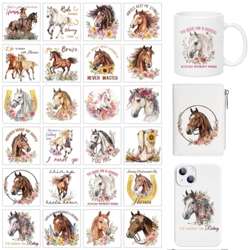 arricraft 24 Stück UV Transferpapier Für Tassendruck Mit Pferdemotiv 24 Stile Bunte Inspirierende Pferde Blumen UV DTF Cup Wrap Aufkleber Für 16 OZ Glasbecher Handwerk 3.2x3.2 Zoll arricraft 24 Stück UV Transferpapier Für Tassendruck Mit Pferdemotiv 24 Stile Bunte Inspirierende Pferde Blumen UV DTF Cup Wrap Aufkleber Für 16 OZ Glasbecher Handwerk 3.2x3.2 Zoll von arricraft