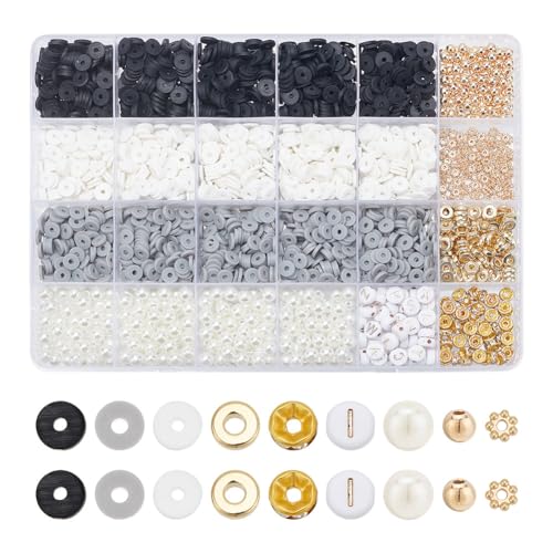arricraft 2700 Stück Tonperlen Zur Herstellung von Armbändern, Einschließlich Flacher, Runder Tonperlen, Polymer-Heishi-Perlen, Buchstabenperlen, Kunststoffperlen Für Freundschaftsschmuck arricraft 2700 Stück Tonperlen Zur Herstellung von Armbändern, Einschließlich Flacher, Runder Tonperlen, Polymer-Heishi-Perlen, Buchstabenperlen, Kunststoffperlen Für Freundschaftsschmuck von arricraft