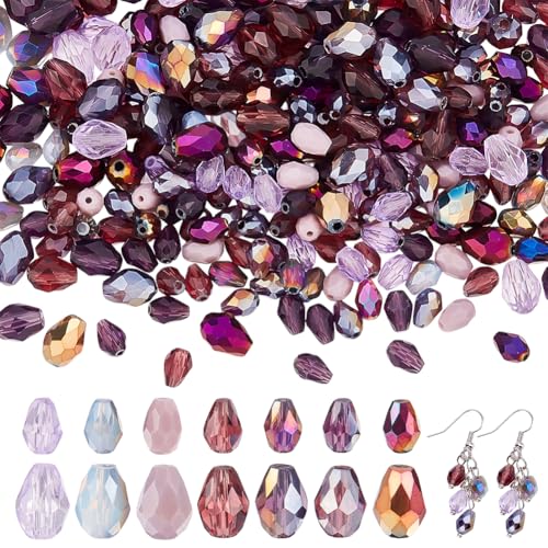 arricraft 296 Stück 2 Stile Tropfenförmige Kristallglasperlen Lila Serie Facettierte Vertikale Löcher Tropfenförmige Glasperlen Lose Masse Zum Basteln Windspiel Armband Halskette Schmuckherstellung arricraft 296 Stück 2 Stile Tropfenförmige Kristallglasperlen Lila Serie Facettierte Vertikale Löcher Tropfenförmige Glasperlen Lose Masse Zum Basteln Windspiel Armband Halskette Schmuckherstellung von arricraft