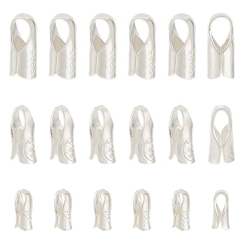 arricraft 30 Stück 925 Crimp Endkappen Aus Sterlingsilber 3 Größe Klappbare Crimp Enden Perlenschnur Drahtfaden Fadenschutz Für Halsketten Armbänder Schmuckherstellung arricraft 30 Stück 925 Crimp Endkappen Aus Sterlingsilber 3 Größe Klappbare Crimp Enden Perlenschnur Drahtfaden Fadenschutz Für Halsketten Armbänder Schmuckherstellung von arricraft