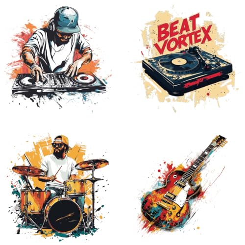 arricraft 4 Blatt Rock Roll Graffiti Thema Stoff Bügelbild Aufkleber Traktoren Sonnenblumen Wärmeübertragung Aufkleber Aufkleber Für DIY T Shirt Rucksäcke Familien Kleidung Hut Dekoration arricraft 4 Blatt Rock Roll Graffiti Thema Stoff Bügelbild Aufkleber Traktoren Sonnenblumen Wärmeübertragung Aufkleber Aufkleber Für DIY T Shirt Rucksäcke Familien Kleidung Hut Dekoration von arricraft