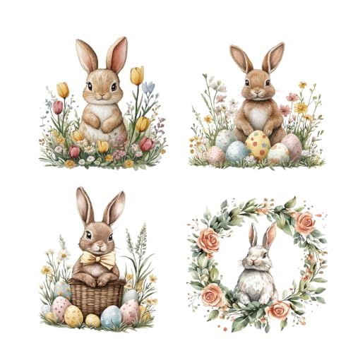 arricraft 4 Stück Aufnäher Zum Aufbügeln Bügelbild Mit Osterhase Ostereier Kaninchen Blumen Transferaufkleber Waschbare Aufnäher Aus Kunststoff Für DIY Kleidung Dekoration Rucksäcke arricraft 4 Stück Aufnäher Zum Aufbügeln Bügelbild Mit Osterhase Ostereier Kaninchen Blumen Transferaufkleber Waschbare Aufnäher Aus Kunststoff Für DIY Kleidung Dekoration Rucksäcke von arricraft