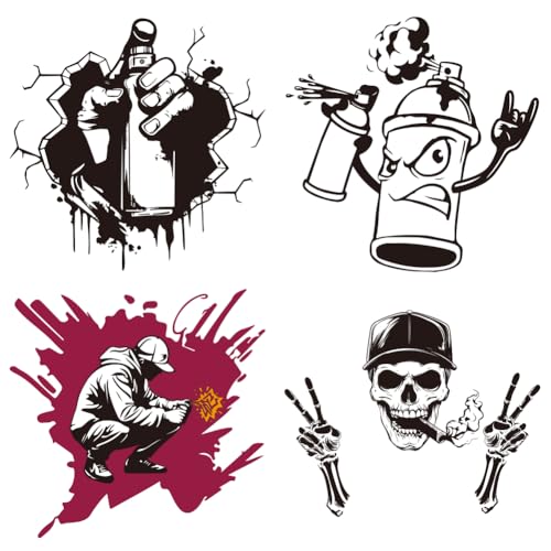 arricraft 4 Stück Graffiti Sprühfarbe Thema Aufbügeln Aufkleber Patches Graffiti Kunst Inspirierte Kunststil Wärmeübertragungsaufkleber Aus PET Waschbare Patches Für DIY Kleidung Mütze Jeans Jacke arricraft 4 Stück Graffiti Sprühfarbe Thema Aufbügeln Aufkleber Patches Graffiti Kunst Inspirierte Kunststil Wärmeübertragungsaufkleber Aus PET Waschbare Patches Für DIY Kleidung Mütze Jeans Jacke von arricraft