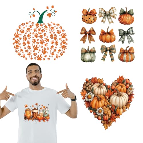 arricraft 4 Stück Herbstthema Wärmeübertragungsfolie Logo Aufkleber Set 4 Stile Erntezeit Kürbismuster Wärmeübertragungsaufkleber Zum Aufbügeln Für T Shirts Aufnäher Taschen Hüte DIY Bastelarbeiten arricraft 4 Stück Herbstthema Wärmeübertragungsfolie Logo Aufkleber Set 4 Stile Erntezeit Kürbismuster Wärmeübertragungsaufkleber Zum Aufbügeln Für T Shirts Aufnäher Taschen Hüte DIY Bastelarbeiten von arricraft
