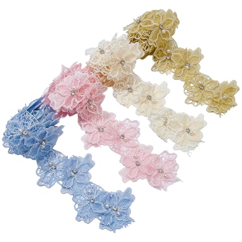 arricraft 4 Yards 3D Perlen Perlen Blumen Organza Spitze Trim 4 Farben Bestickte Applikation Blumen Organza Spitzenband Zum Nähen DIY Handwerk Kleidung Heimdekoration arricraft 4 Yards 3D Perlen Perlen Blumen Organza Spitze Trim 4 Farben Bestickte Applikation Blumen Organza Spitzenband Zum Nähen DIY Handwerk Kleidung Heimdekoration von arricraft
