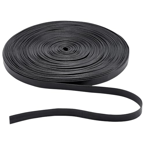 arricraft 45 Yards/41 m Umschlagbesatz Aus Kunstleder 15mm Breites Schwarzes Lederbesatzband Doppelseitig Flaches Schrägband Für Kleider Und Taschenkanten Zum Verzieren von Näharbeiten arricraft 45 Yards/41 m Umschlagbesatz Aus Kunstleder 15mm Breites Schwarzes Lederbesatzband Doppelseitig Flaches Schrägband Für Kleider Und Taschenkanten Zum Verzieren von Näharbeiten von arricraft