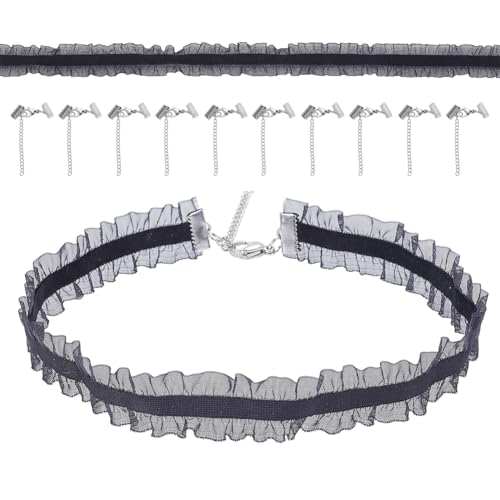 arricraft 5 Yards Polyester Doppelschneidiges Gerüschtes Elastisches Spitzenband Doppeltes Rüschen Samtband Rüschen Spitzenbesatz Für Die Herstellung von Verpackungen Basteln Nähen Innendekoration von arricraft