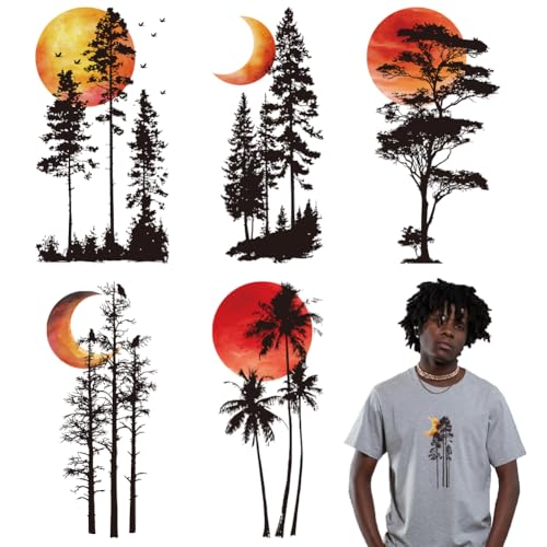 arricraft 6 Blatt Sonnenaufgang Mond Wald Bügelaufkleber Sonnenuntergang Baum Silhouetten Druck Transfer Aufkleber Aufkleber Für DIY T Shirt Rucksäcke Familien Kleidung Hut Dekoration Applikation arricraft 6 Blatt Sonnenaufgang Mond Wald Bügelaufkleber Sonnenuntergang Baum Silhouetten Druck Transfer Aufkleber Aufkleber Für DIY T Shirt Rucksäcke Familien Kleidung Hut Dekoration Applikation von arricraft