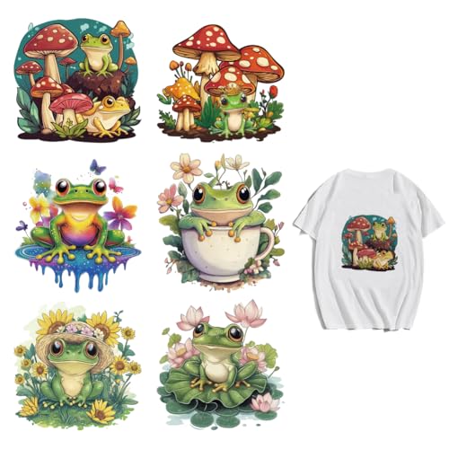 arricraft 6 Stück Aufnäher Zum Aufbügeln 6 Größe Frosch Tier Pilz Bügelbild Blumen Schmetterling Wärmeübertragungsaufkleber PET Waschbare Patches Für DIY Kleidung Dekor Rucksäcke Abdeckung arricraft 6 Stück Aufnäher Zum Aufbügeln 6 Größe Frosch Tier Pilz Bügelbild Blumen Schmetterling Wärmeübertragungsaufkleber PET Waschbare Patches Für DIY Kleidung Dekor Rucksäcke Abdeckung von arricraft