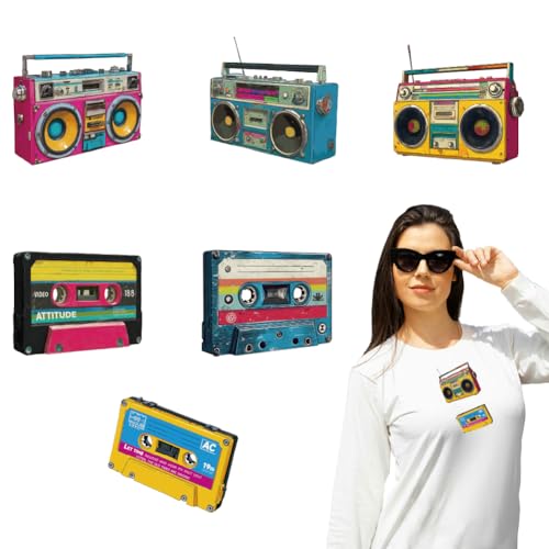arricraft 6 Stück Recorders Thema Wärmeübertragung Film Logo Aufkleber Set 6 Stile Videokassetten Kassetten Wärmeübertragung Aufkleber Eisen Auf Aufkleber Für T Shirts Patches Taschen Hüte DIY arricraft 6 Stück Recorders Thema Wärmeübertragung Film Logo Aufkleber Set 6 Stile Videokassetten Kassetten Wärmeübertragung Aufkleber Eisen Auf Aufkleber Für T Shirts Patches Taschen Hüte DIY von arricraft