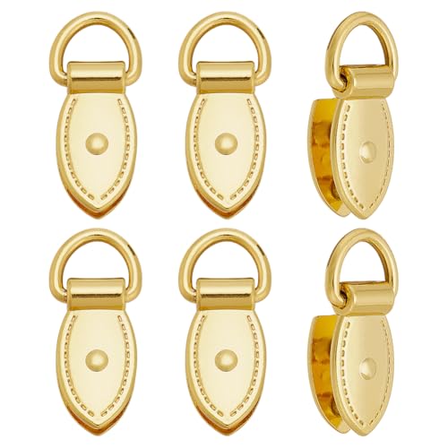 arricraft 6 Stück seitliche Clipschnallen für Taschen, goldene Geldbörsen-Verschlüsse, Blattform, Handtaschenkette, Riemenverbinder mit D-Ring für DIY-Geldbörsenherstellung arricraft 6 Stück seitliche Clipschnallen für Taschen, goldene Geldbörsen-Verschlüsse, Blattform, Handtaschenkette, Riemenverbinder mit D-Ring für DIY-Geldbörsenherstellung von arricraft
