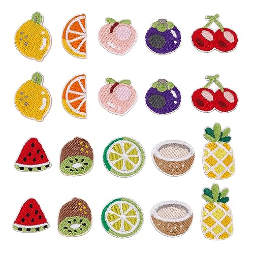 arricraft 60 Stück Obst-Aufnäher Zum Aufbügeln, Aufnäher Aus Polyester Mit Sommerfruchtmotiv, Bestickt, Selbstklebend, Wassermelone, Zitrone, Ananas, Formen Für Kleidung, DIY-Zubehör arricraft 60 Stück Obst-Aufnäher Zum Aufbügeln, Aufnäher Aus Polyester Mit Sommerfruchtmotiv, Bestickt, Selbstklebend, Wassermelone, Zitrone, Ananas, Formen Für Kleidung, DIY-Zubehör von arricraft
