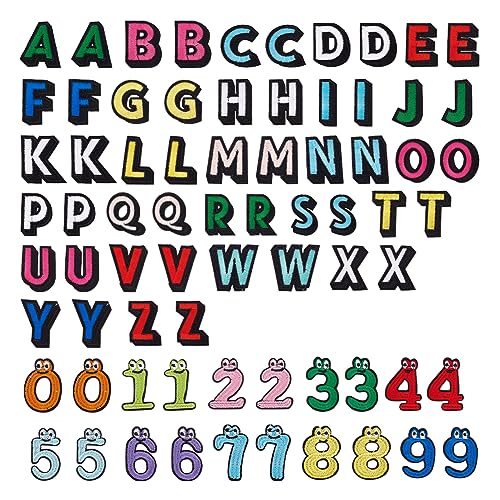arricraft 72 Stück Aufnäher Zum Aufbügeln Mit Buchstaben Und Zahlen, Bunter Buchstabe AZ Und Nummer 0-9, Polyester-Stickstoff, Aufnäher Zum Aufnähen von Kostümzubehör arricraft 72 Stück Aufnäher Zum Aufbügeln Mit Buchstaben Und Zahlen, Bunter Buchstabe AZ Und Nummer 0-9, Polyester-Stickstoff, Aufnäher Zum Aufnähen von Kostümzubehör von arricraft