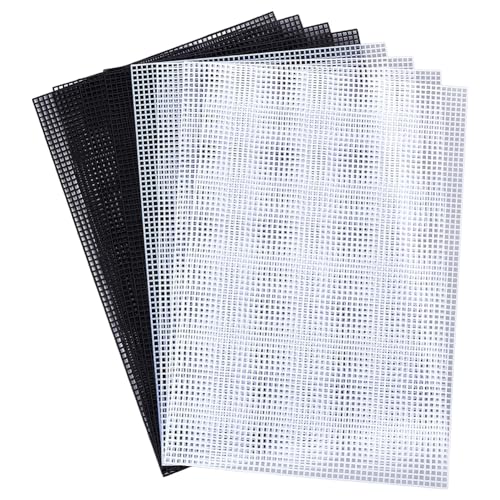 arricraft 8 Stück 7-fädiges Kunststoffnetz-Leinwand-Blätter, 34 x 26 cm, 2 Stile, Netz-Blatt für Kreuzstich, Nadelspitze, Leinwand für Heimwerker, handgefertigtes Nähzubehör arricraft 8 Stück 7-fädiges Kunststoffnetz-Leinwand-Blätter, 34 x 26 cm, 2 Stile, Netz-Blatt für Kreuzstich, Nadelspitze, Leinwand für Heimwerker, handgefertigtes Nähzubehör von arricraft