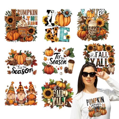 arricraft 9 Stück Herbstthema Wärmeübertragungsfolie Logo Aufkleber Set 9 Stile: Erntezeit Zwerge Kürbis Sonnenblume Wärmeübertragungsaufkleber Zum Aufbügeln Für T Shirts Aufnäher Taschen Hüte arricraft 9 Stück Herbstthema Wärmeübertragungsfolie Logo Aufkleber Set 9 Stile: Erntezeit Zwerge Kürbis Sonnenblume Wärmeübertragungsaufkleber Zum Aufbügeln Für T Shirts Aufnäher Taschen Hüte von arricraft