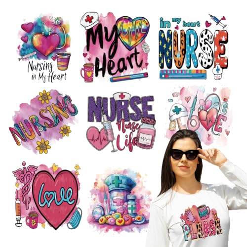 arricraft 9 Stück Krankenschwester Thema Wärmeübertragung Film Logo Aufkleber Set 9 Stile Rosa Krankenschwester Herz Muster Wärmeübertragung Aufkleber Eisen Auf Aufkleber Für T Shirts Patches Taschen arricraft 9 Stück Krankenschwester Thema Wärmeübertragung Film Logo Aufkleber Set 9 Stile Rosa Krankenschwester Herz Muster Wärmeübertragung Aufkleber Eisen Auf Aufkleber Für T Shirts Patches Taschen von arricraft