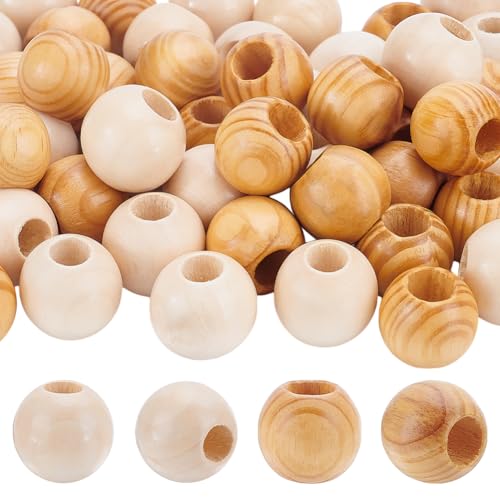 arricraft Abstandsperlen Runde Kugeln Naturholz 60 Stück 2 Stile Holzperlen Lose Holzperlen Makramee Perlen Aus Holz Für Dekoratives Holzhandwerk DIY Handwerk arricraft Abstandsperlen Runde Kugeln Naturholz 60 Stück 2 Stile Holzperlen Lose Holzperlen Makramee Perlen Aus Holz Für Dekoratives Holzhandwerk DIY Handwerk von arricraft