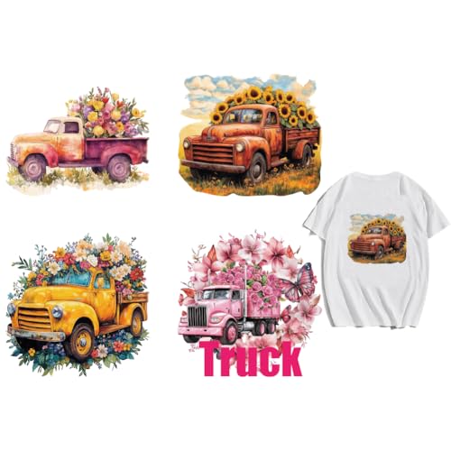 arricraft Aufnäher Zum Aufbügeln Mit Aufschrift „Truck“ Wärmeübertragungsaufkleber Aus Kunststoff Mit Sonnenblumen Und Schmetterlingsmotiv Für T Shirts Taschen Kleidung DIY Dekorationen arricraft Aufnäher Zum Aufbügeln Mit Aufschrift „Truck“ Wärmeübertragungsaufkleber Aus Kunststoff Mit Sonnenblumen Und Schmetterlingsmotiv Für T Shirts Taschen Kleidung DIY Dekorationen von arricraft