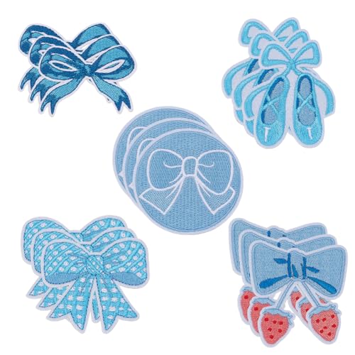 arricraft Aufnäher Zum Aufbügeln Mit Schleife 15 Stück 5 Stil Selbstklebend Wiederverwendbar Zum Aufnähen Applikation Reparaturflicken In Blau Mit Schleife Für Kleidung Hüte DIY Zubehör arricraft Aufnäher Zum Aufbügeln Mit Schleife 15 Stück 5 Stil Selbstklebend Wiederverwendbar Zum Aufnähen Applikation Reparaturflicken In Blau Mit Schleife Für Kleidung Hüte DIY Zubehör von arricraft