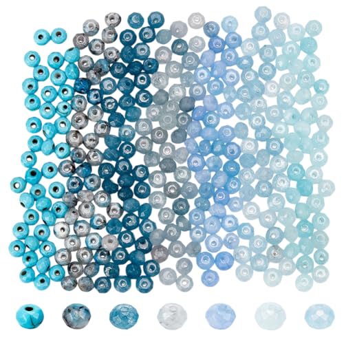 arricraft Ca. 294 Stück 4.5mm Natürliche Edelsteinperlen 7 Stil Glasperlen Natürliche Aquamarinperlen Weiße Jadeperlen Synthetische Türkisperlen Lose Edelsteinperlen Für Die Herstellung arricraft Ca. 294 Stück 4.5mm Natürliche Edelsteinperlen 7 Stil Glasperlen Natürliche Aquamarinperlen Weiße Jadeperlen Synthetische Türkisperlen Lose Edelsteinperlen Für Die Herstellung von arricraft
