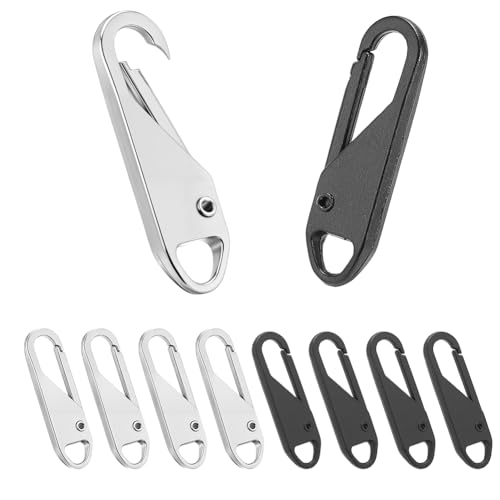 arricraft Ersatz-Reißverschluss in 2 Farben, oval, abnehmbar, Metall, Reparaturlasche für Gepäck, Rucksäcke, Mantel, Koffer, Hosen, Jacken, Geldbörsen, Handtaschen, 40 Stück arricraft Ersatz-Reißverschluss in 2 Farben, oval, abnehmbar, Metall, Reparaturlasche für Gepäck, Rucksäcke, Mantel, Koffer, Hosen, Jacken, Geldbörsen, Handtaschen, 40 Stück von arricraft
