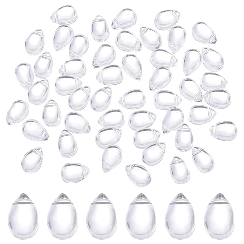 arricraft Glasperlen in Tropfenform, transparent, Wassertropfen, lose Anhänger, Perlen für Bastelarbeiten, Halsketten, Ohrringe, Armbänder, Schmuckherstellung, Kostüme, Verzierungen, 150 Stück arricraft Glasperlen in Tropfenform, transparent, Wassertropfen, lose Anhänger, Perlen für Bastelarbeiten, Halsketten, Ohrringe, Armbänder, Schmuckherstellung, Kostüme, Verzierungen, 150 Stück von arricraft