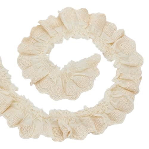 arricraft Spitzenband aus Baumwolle, 5,5 m breit, herzförmig, zum Nähen, Einfassung, Vorhang, Decke, hängende Teppiche, Kleidung, Heimdekoration (Hellrosa) von arricraft