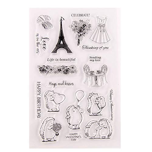 Happy Birthday Anniversary Igel Sending Love Hugs and Kisses Valentine's Day Clear Stamps for Card Making Decoration and DIY Scrapbooking Rubber Stamps for Crafts Happy Birthday Anniversary Igel Sending Love Hugs and Kisses Valentine's Day Clear Stamps for Card Making Decoration and DIY Scrapbooking Rubber Stamps for Crafts von arriettycraft