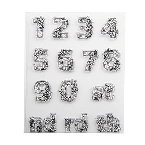 arriettycraft 0–9 transparente Stempel mit Zahlen, Happy Birthday Anniversary, transparente Stempel für Kartenherstellung, Dekoration, Tagebücher, Alben, DIY, Scrapbooking, Dekoration arriettycraft 0–9 transparente Stempel mit Zahlen, Happy Birthday Anniversary, transparente Stempel für Kartenherstellung, Dekoration, Tagebücher, Alben, DIY, Scrapbooking, Dekoration von arriettycraft