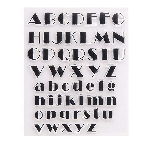 arriettycraft Großbuchstaben Kleinbuchstaben ABC Buchstaben ABC Clear Stamps für Kartenherstellung Dekoration und DIY Scrapbooking arriettycraft Großbuchstaben Kleinbuchstaben ABC Buchstaben ABC Clear Stamps für Kartenherstellung Dekoration und DIY Scrapbooking von arriettycraft