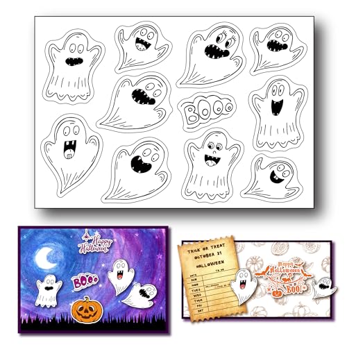 arriettycraft Halloween Ghost Clear Stamps for Card Making or Journaling Halloween Cute Ghost Rubber Stamps for Scrapbooking Art Journals Albums Paper Crafts Decoration arriettycraft Halloween Ghost Clear Stamps for Card Making or Journaling Halloween Cute Ghost Rubber Stamps for Scrapbooking Art Journals Albums Paper Crafts Decoration von arriettycraft