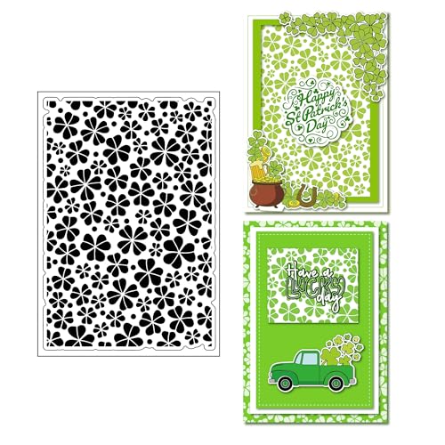 arriettycraft Kleeblatt-Hintergrund für Kartenherstellung oder Journaling, St. Patrick's Day, transparente Silikonstempel für Scrapbooking, Album, Tagebücher und andere Papierbasteldekoration arriettycraft Kleeblatt-Hintergrund für Kartenherstellung oder Journaling, St. Patrick's Day, transparente Silikonstempel für Scrapbooking, Album, Tagebücher und andere Papierbasteldekoration von arriettycraft