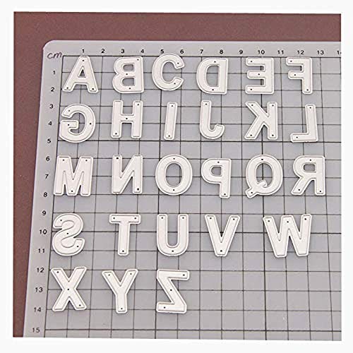 arriettycraft Metall-Stanzformen mit Großbuchstaben für die Kartenherstellung Stanzformen für Großbuchstaben Alphabet Großbuchstaben, ABC (A-Z) von arriettycraft
