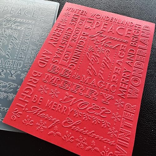 arriettycraft Noel Prägeschablone aus Kunststoff für Grußkarten oder Tagebuch, Weihnachtsfreude, Prägeschablone für Geschenkanhänger, Papierbasteln, Heimdekoration arriettycraft Noel Prägeschablone aus Kunststoff für Grußkarten oder Tagebuch, Weihnachtsfreude, Prägeschablone für Geschenkanhänger, Papierbasteln, Heimdekoration von arriettycraft