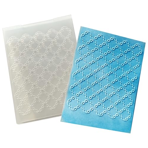 arriettycraft Prägeschablonen aus Kunststoff, kariert, für Kartenherstellung, Kette, Diamanten, Quadrate, Scrapbooking, Kunststoffvorlage, Fotoalbum, Kartenpapier, handgefertigt, Basteln, Dekoration arriettycraft Prägeschablonen aus Kunststoff, kariert, für Kartenherstellung, Kette, Diamanten, Quadrate, Scrapbooking, Kunststoffvorlage, Fotoalbum, Kartenpapier, handgefertigt, Basteln, Dekoration von arriettycraft