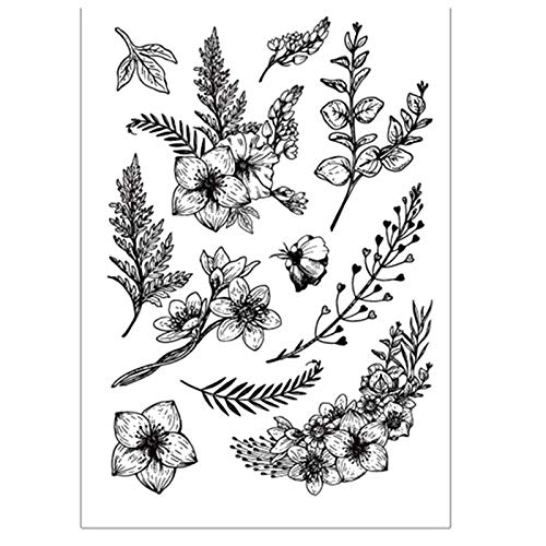 arriettycraft Stempel mit Blumen-Blättern, Gummi, Transparente stempel, für Scrapbook/Foto,dekoration, zum Basteln von Karten Transparente stempel arriettycraft Stempel mit Blumen-Blättern, Gummi, Transparente stempel, für Scrapbook/Foto,dekoration, zum Basteln von Karten Transparente stempel von arriettycraft