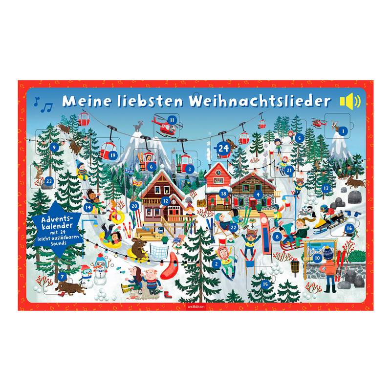 Adventskalender Meine Liebsten Weihnachtslieder von ars edition