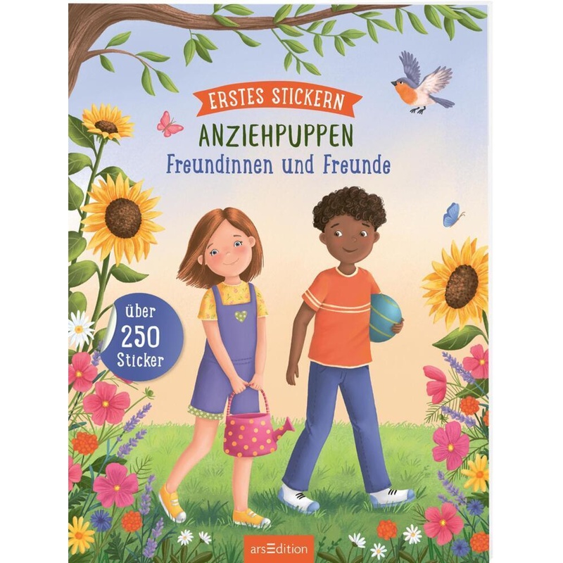 Erstes Stickern Anziehpuppen - Freundinnen Und Freunde, Kartoniert (TB) von ars edition