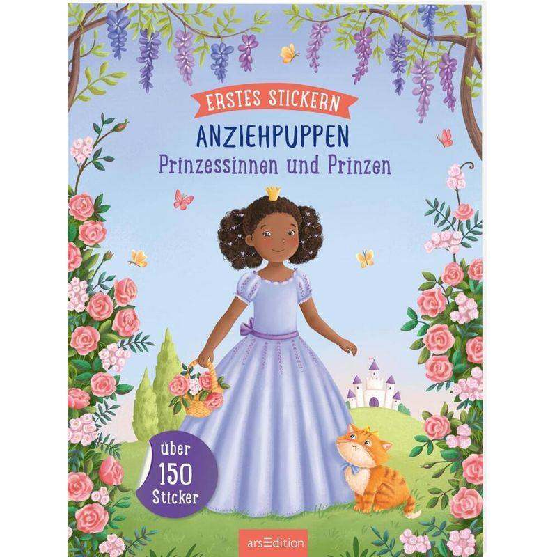 Erstes Stickern Anziehpuppen - Prinzessinnen Und Prinzen, Kartoniert (TB) von ars edition