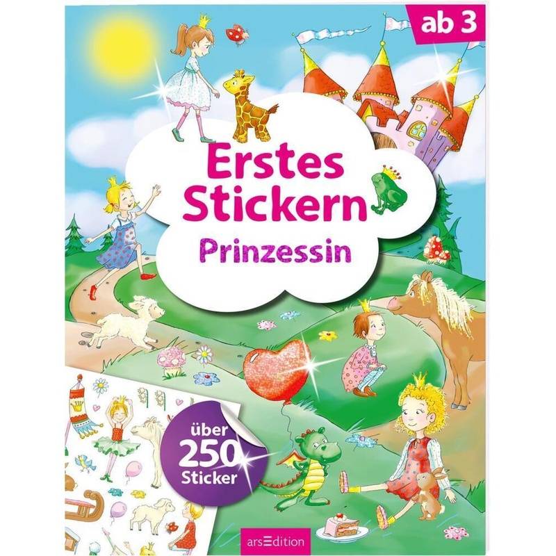Erstes Stickern - Prinzessin, Kartoniert (TB) von ars edition