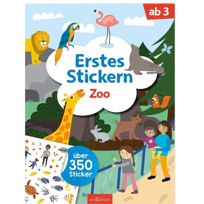 Erstes Stickern - Zoo, Kartoniert (TB) von ars edition