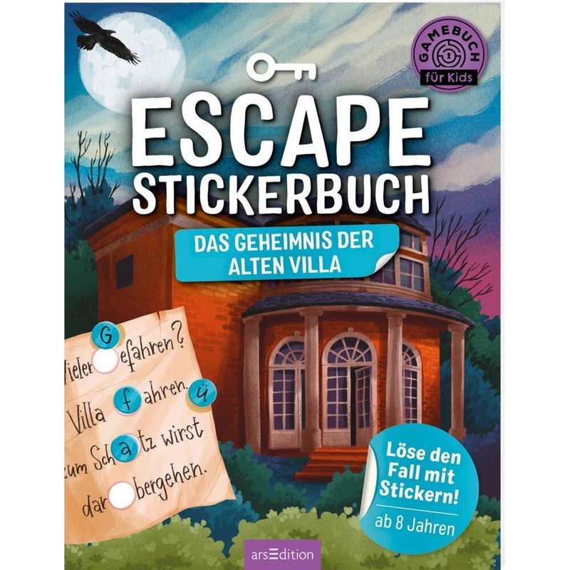 Escape-Stickerbuch - Das Geheimnis der alten Villa. Philip Kiefer - Buch von ars edition