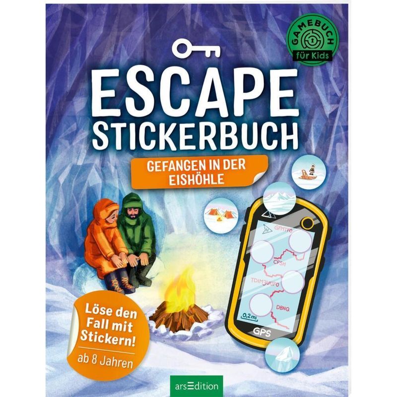 Escape-Stickerbuch - Gefangen In Der Eishöhle - Philip Kiefer, Kartoniert (TB) von ars edition