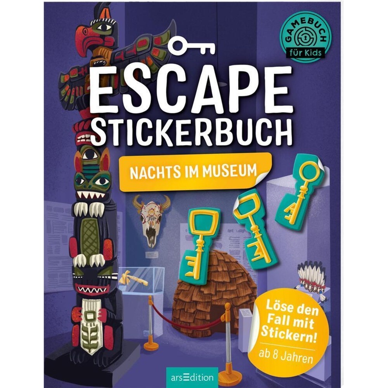 Escape-Stickerbuch - Nachts im Museum - Philip Kiefer, Kartoniert (TB) von ars edition