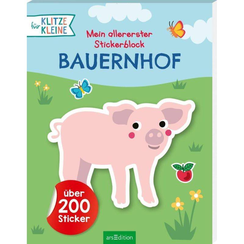 Mein Allererster Stickerblock - Bauernhof, Kartoniert (TB) von ars edition