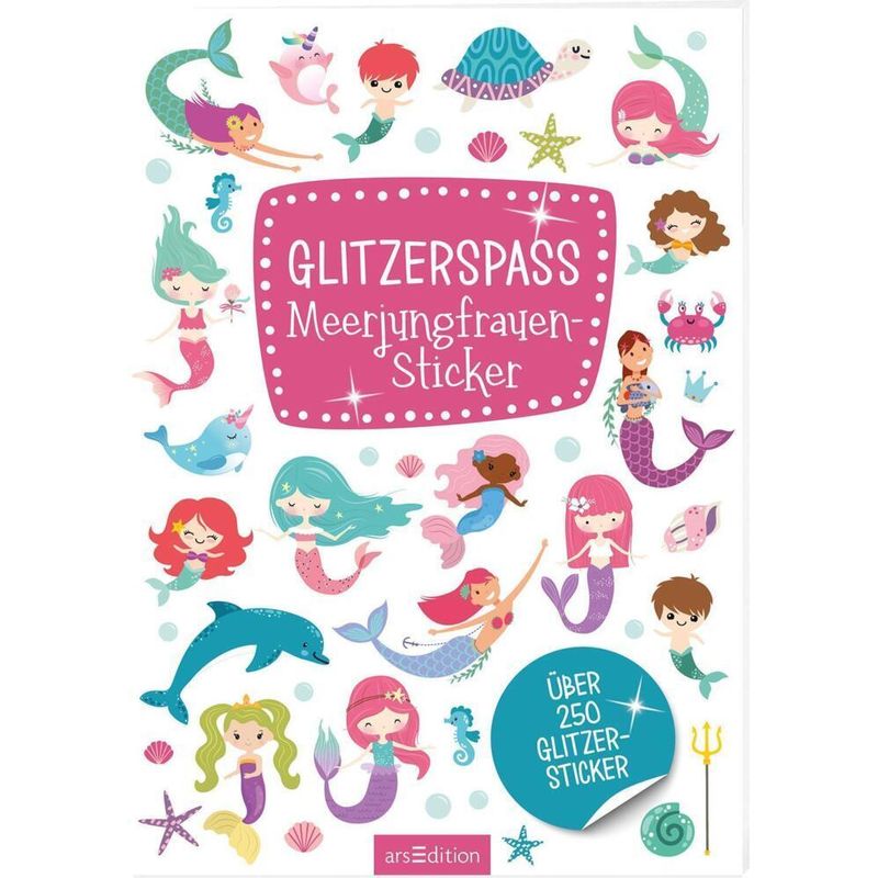 Glitzerspaß Meerjungfrauen-Sticker von ars edition