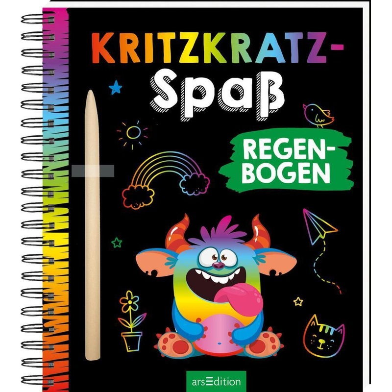 Kritzkratz-Spaß - Regenbogen, Kartoniert (TB) von ars edition