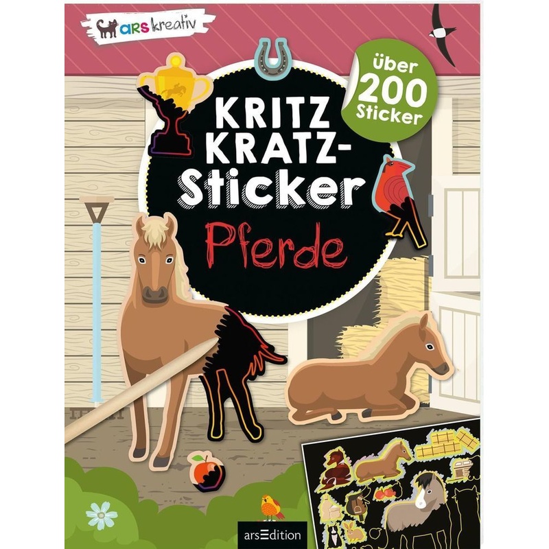 Kritzkratz-Sticker / Kritzkratz-Sticker Pferde, Kartoniert (TB) von ars edition
