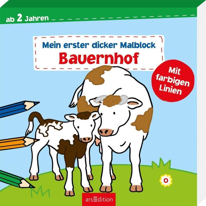 Mein Erster Dicker Malblock - Bauernhof, Kartoniert (TB) von ars edition